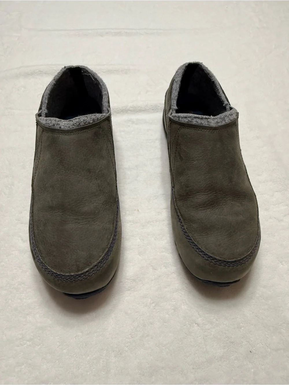 Sorel Men's Fairbanks Olive Green Suede Slip-On Loafers